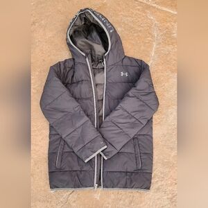 Under Armour Black Hooded Puffer Jacket